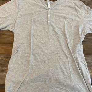 Lot of 3 American Apparel Shirts (Two Henleys and One Baseball Style) Size Large